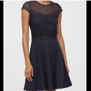 Blue lace H&M dress